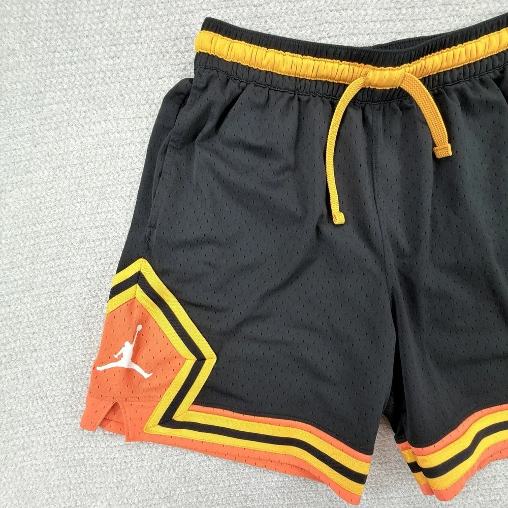 Nike Jordan Dri-Fit Sport Diamond Basketball Shorts Mens XL Black Gym Mesh - Picture 2 of 12